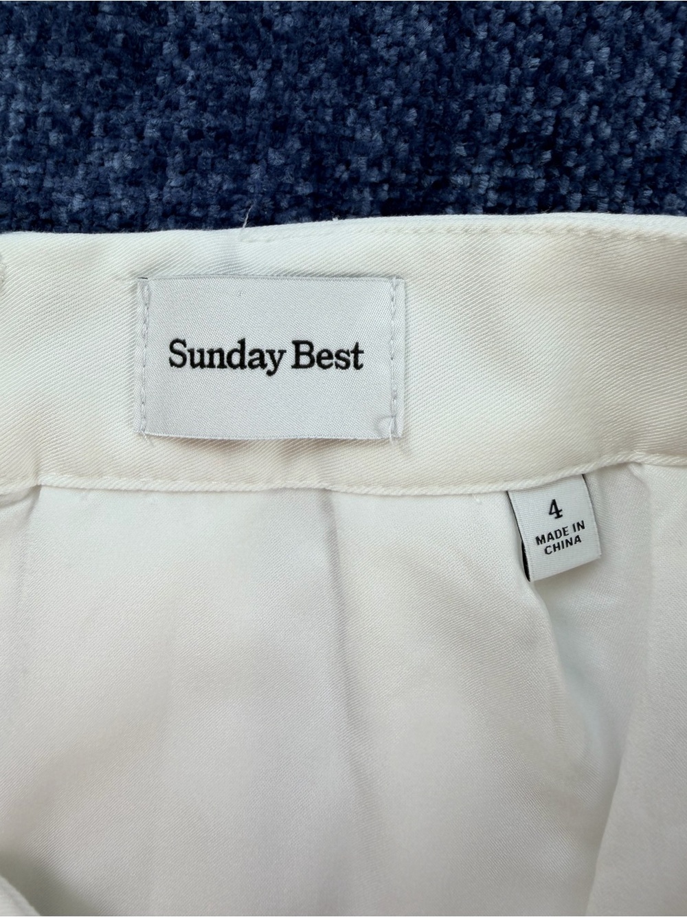 Aritzia Sunday Best White Olympia Pleated Mini Skirt Size 4 - Picture 8 of 9